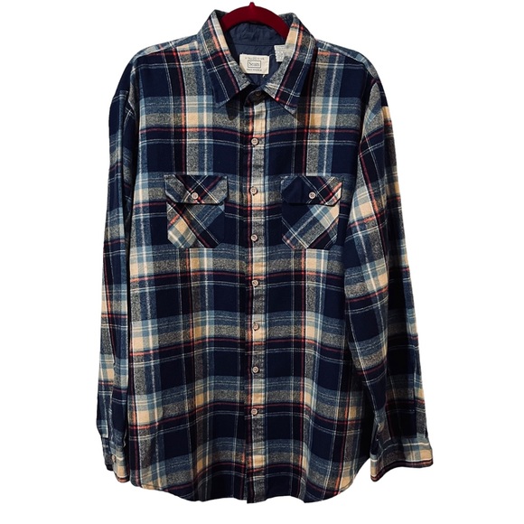 Sears Other - Vintage Sears Button Down Shirt Men’s 2XL Tall Plaid Flannel Western Streetwear